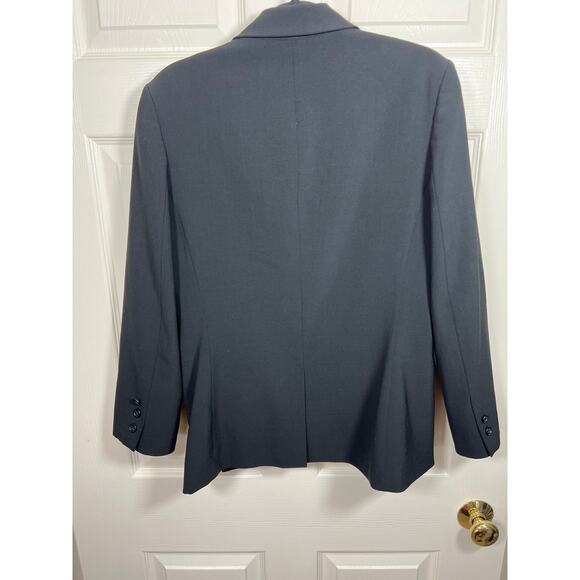 Elie Tahari Black 3 Button Blazer Stretch Career Business Women's 10 Corporate - Picture 2 of 7